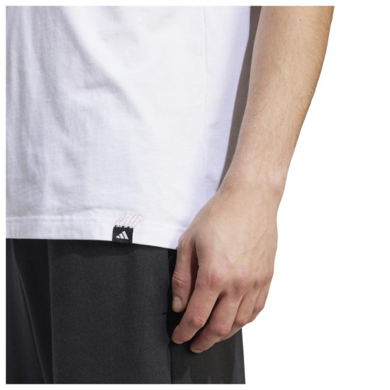 Adidas Ανδρική κοντομάνικη μπλούζα Lounge Mini Embroidery Graphic Tee